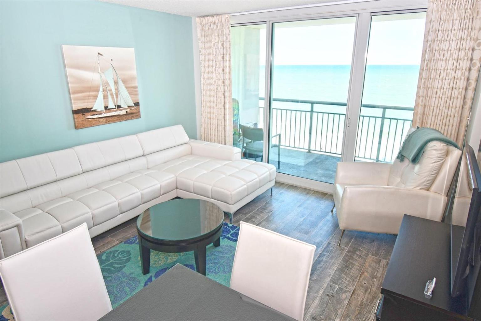 New Modern, Direct Oceanfront, Boardwalk, Views! Lägenhet Myrtle Beach Exteriör bild